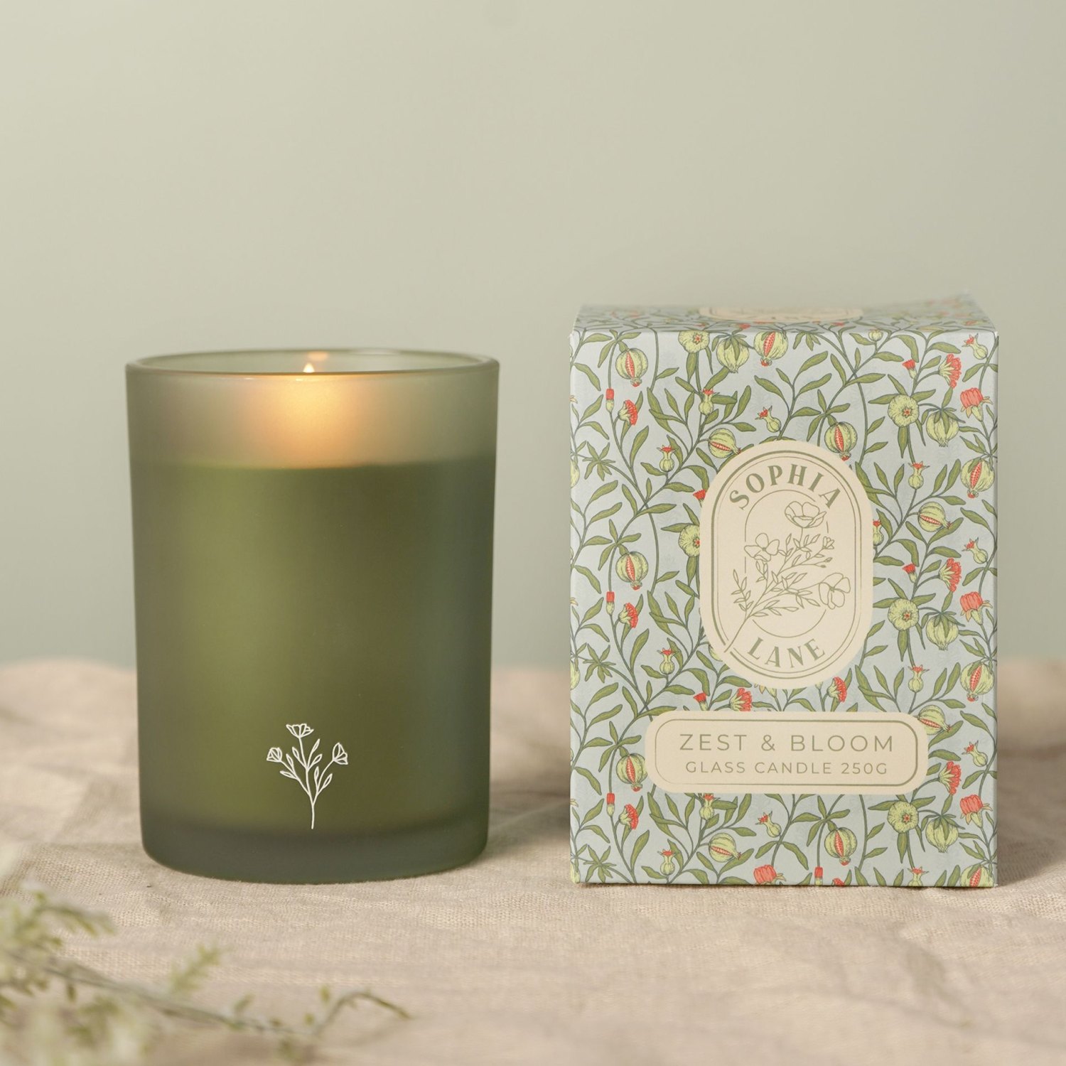 Sophia Lane Zest & Bloom Floral Candle 250g5