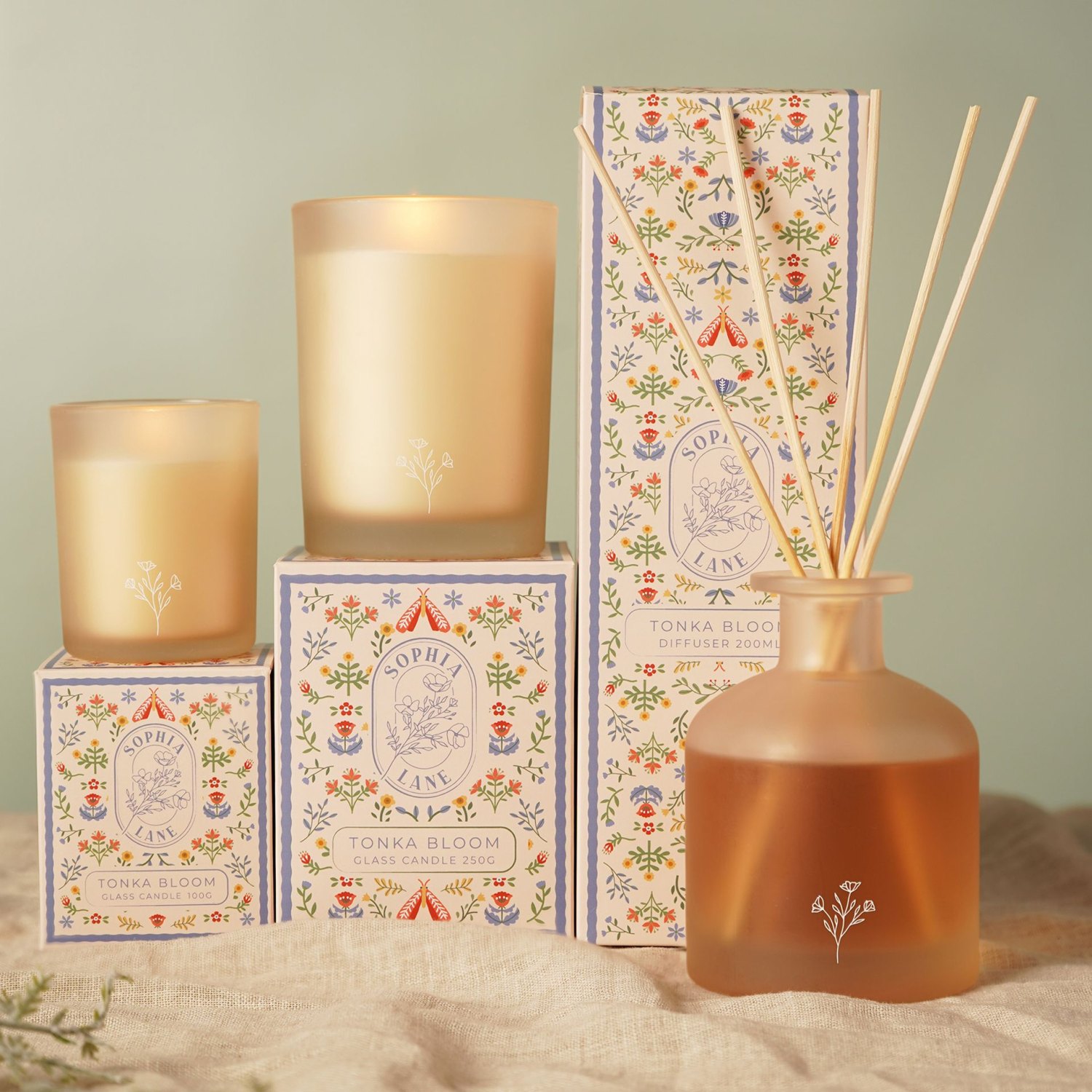 Sophia Lane Tonka Bloom Scented Candle 250g6