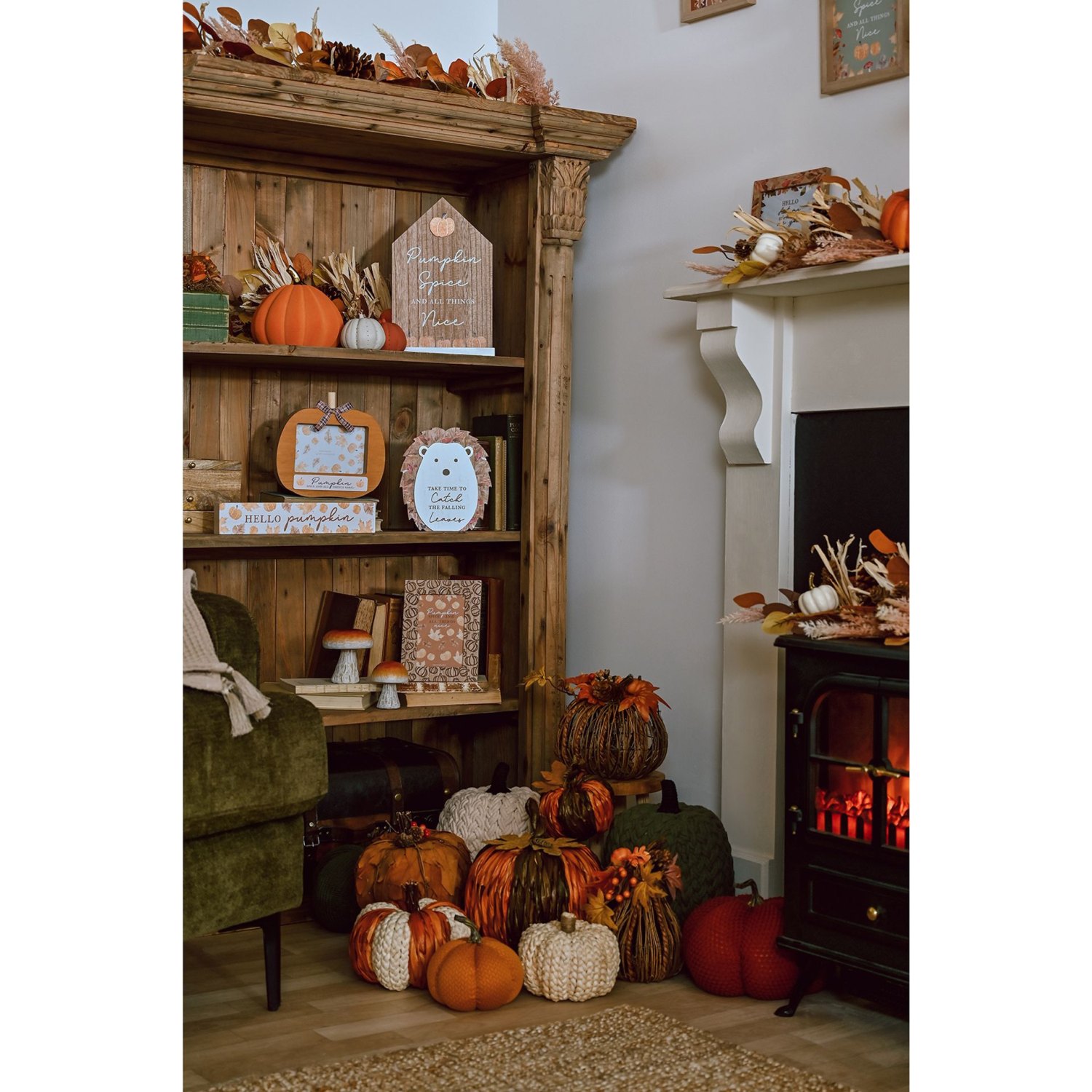 Country Living 6 Foot Autumn Leaf & Berry Garland3