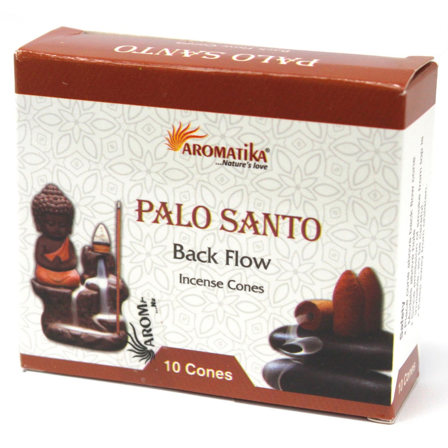 Aromatika Palo Santo Backflow Incense Cones – 10 Pack