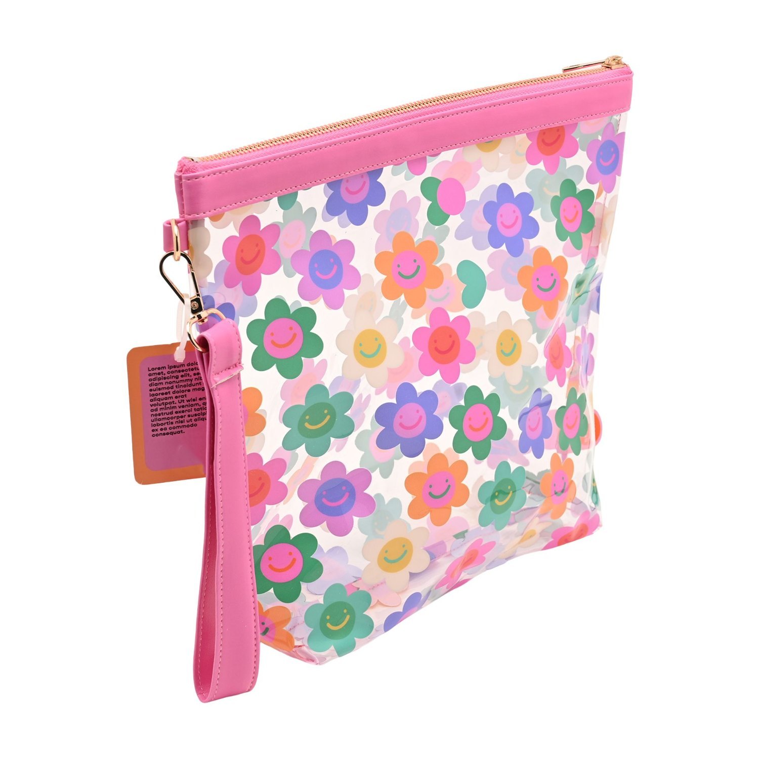 Studio Blom Large Floral Clear View Vinyl Pouch1