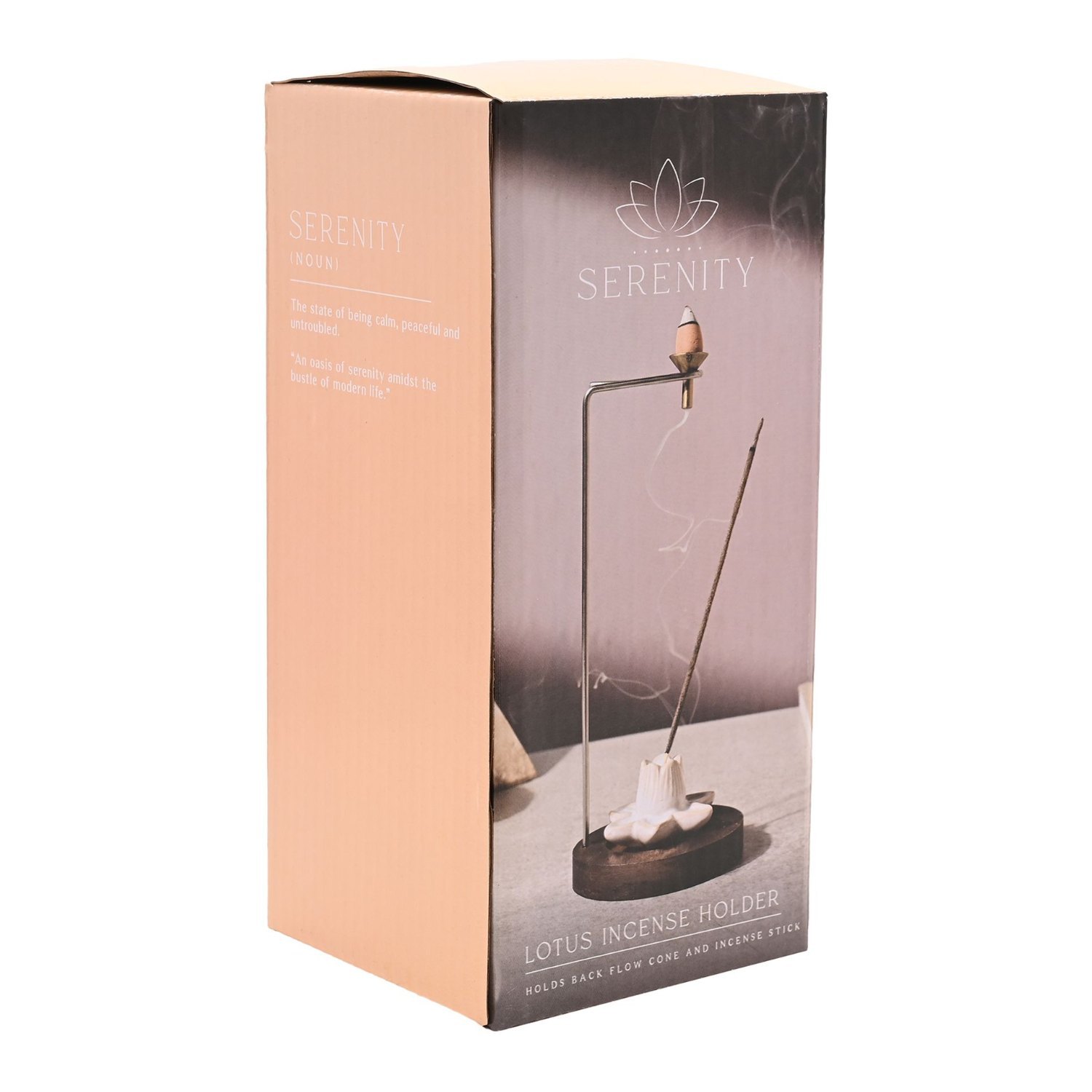 Serenity Lotus Incense Stick and Cone Holder1