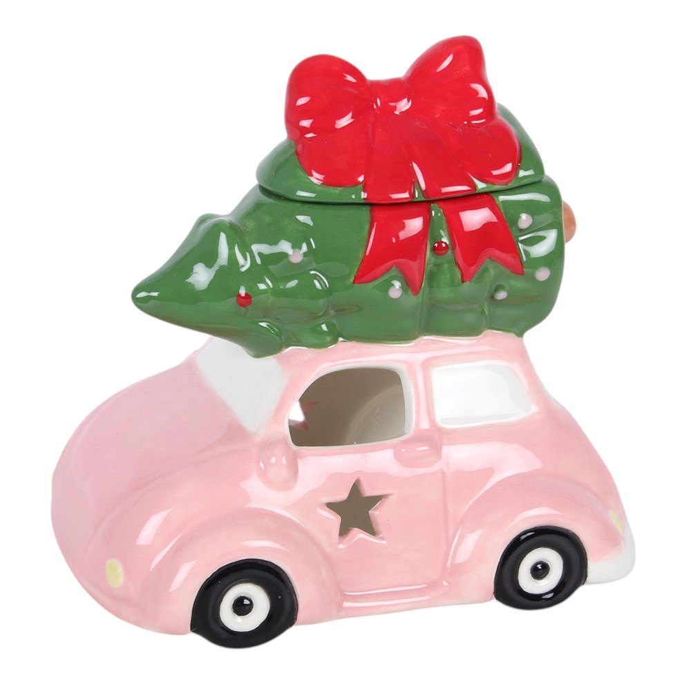 Pink Car & Christmas Tree Ceramic Oil Burner2