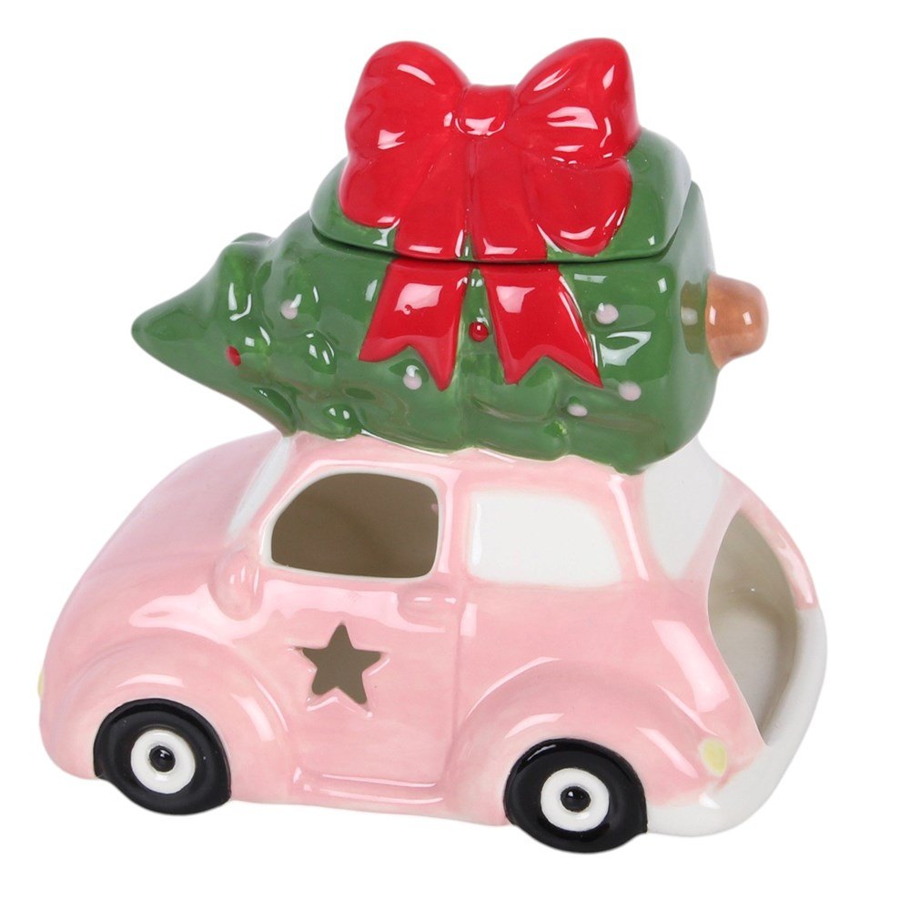 Pink Car & Christmas Tree Ceramic Oil Burner3