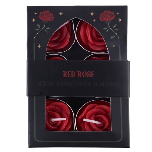 Unscented Red Rose Tealights – Pack of 62