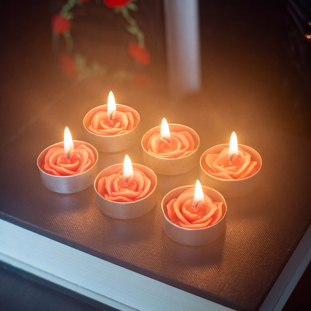 Unscented Red Rose Tealights – Pack of 63