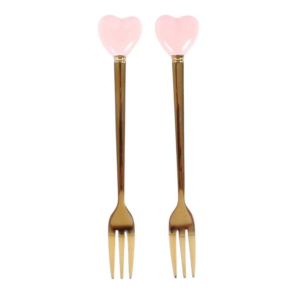 Pink Scalloped Ceramic Fondue Set for Two1