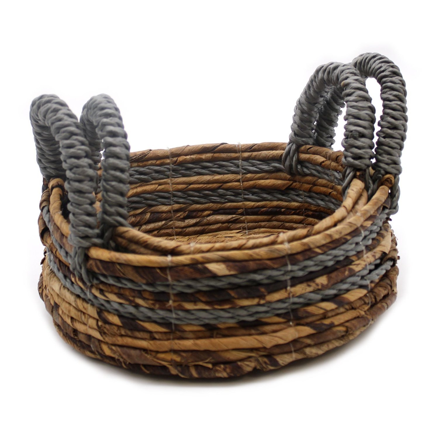 Banana Leaf and Abu-abu Raffia Baskets – Set of 22