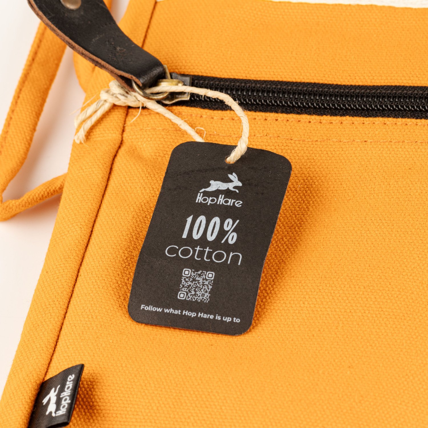 Hop Hare Orange Canvas Tablet Pouch1