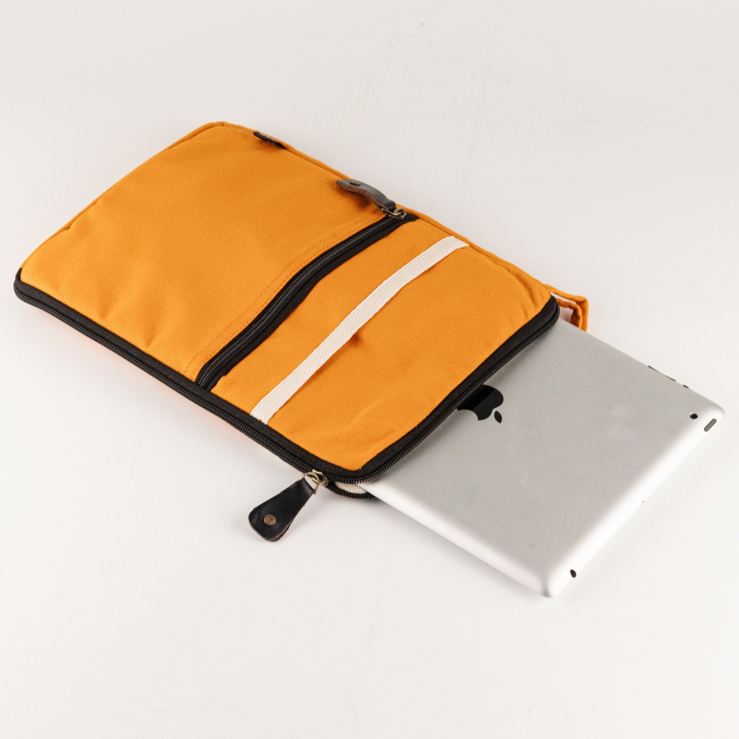 Hop Hare Orange Canvas Tablet Pouch2