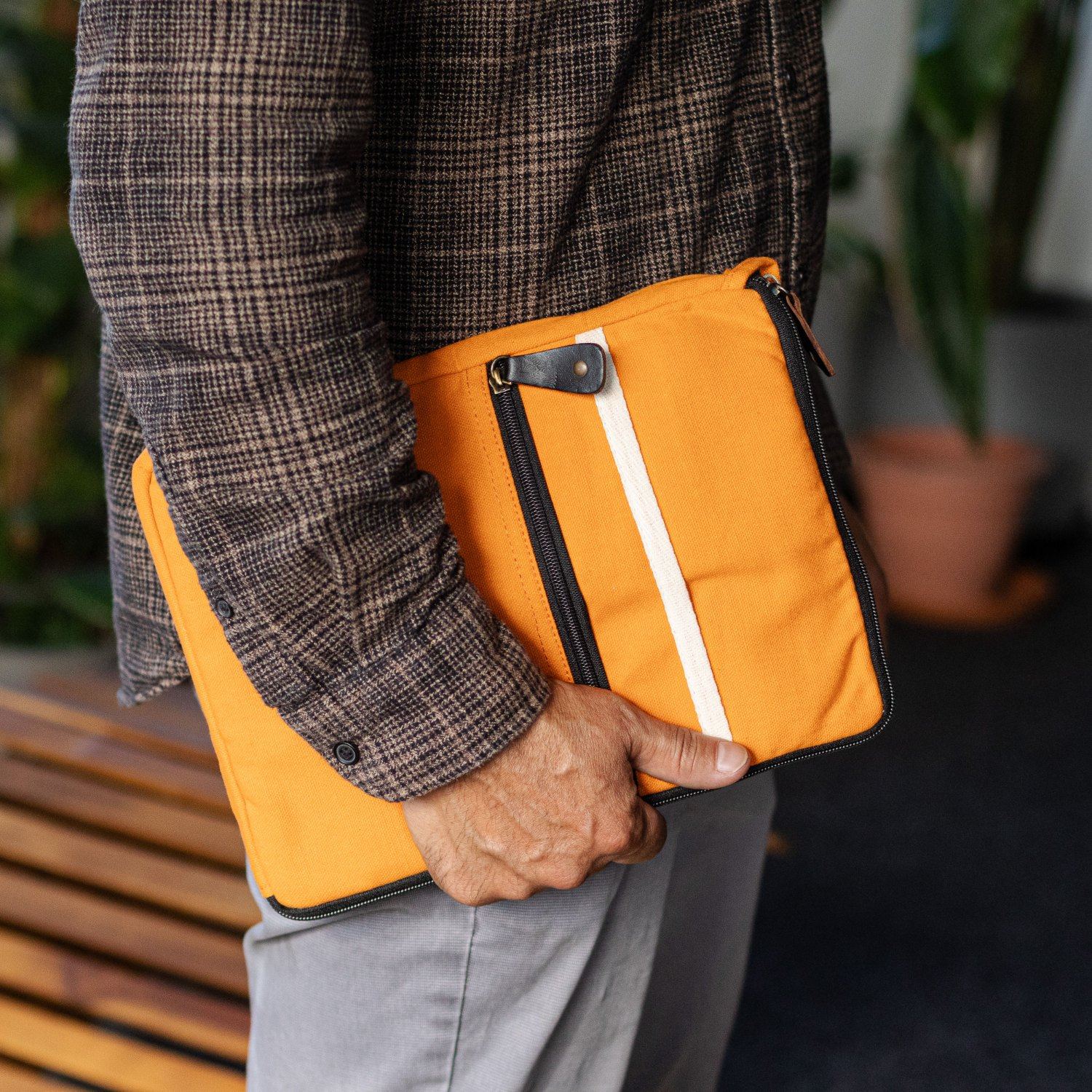 Hop Hare Orange Canvas Tablet Pouch6