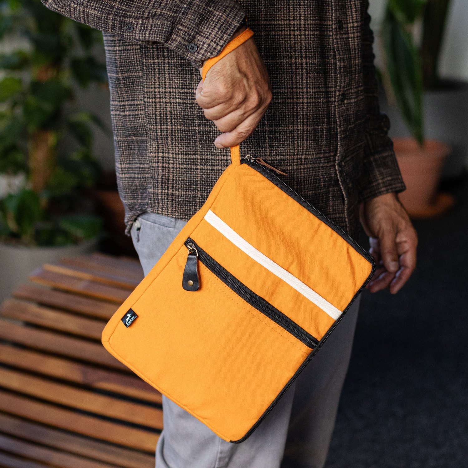 Hop Hare Orange Canvas Tablet Pouch7