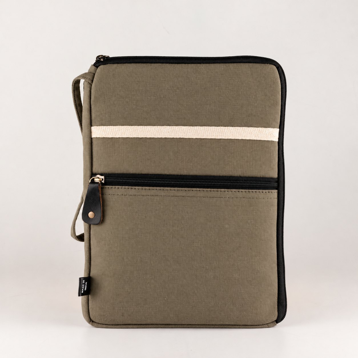 Hop Hare Olive Canvas Tablet Pouch