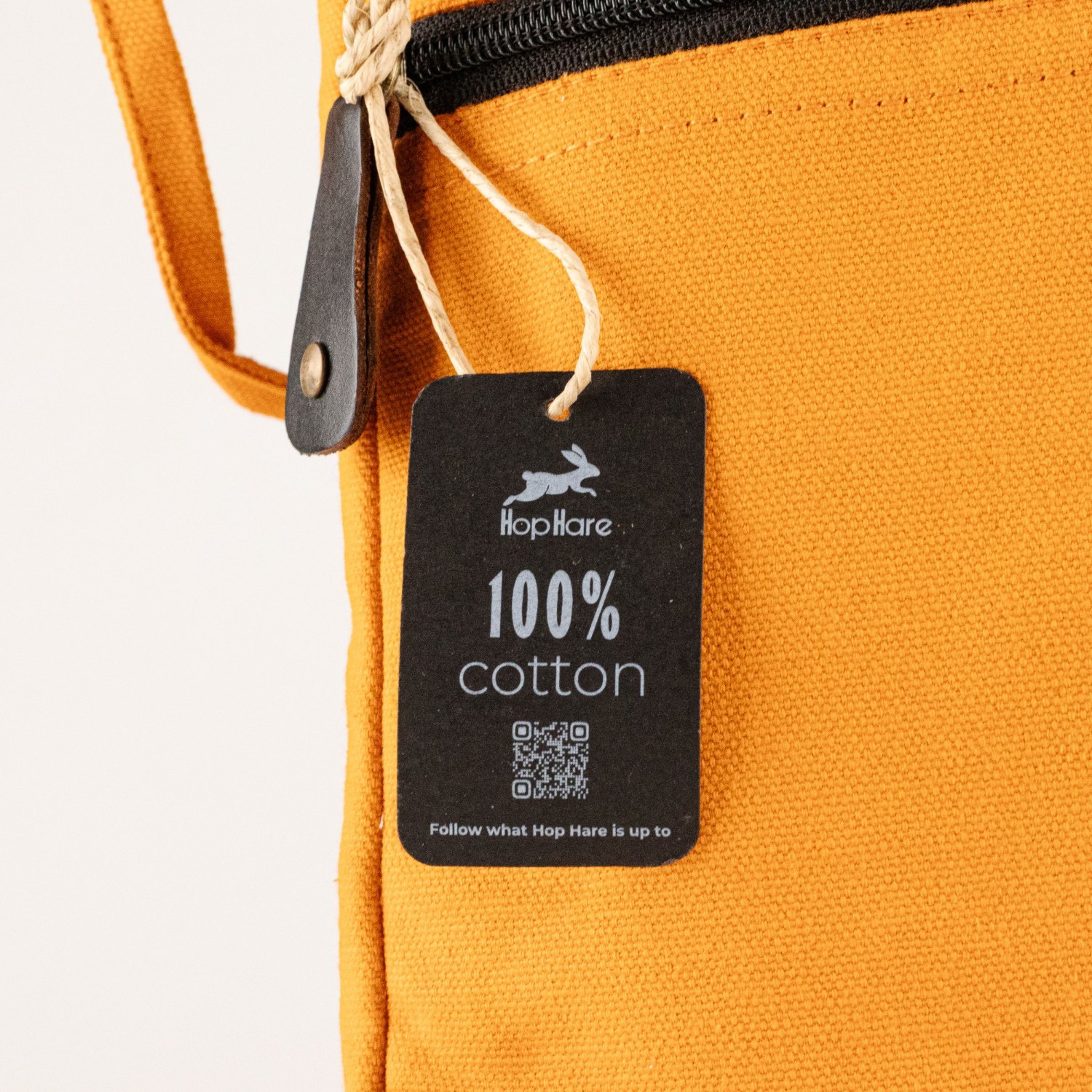 Hop Hare Orange Canvas Travel Laptop Pouch1