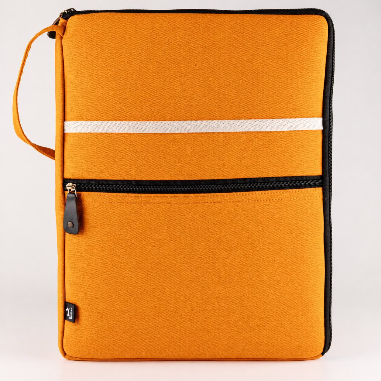 Hop Hare Orange Canvas Large Laptop Pouch