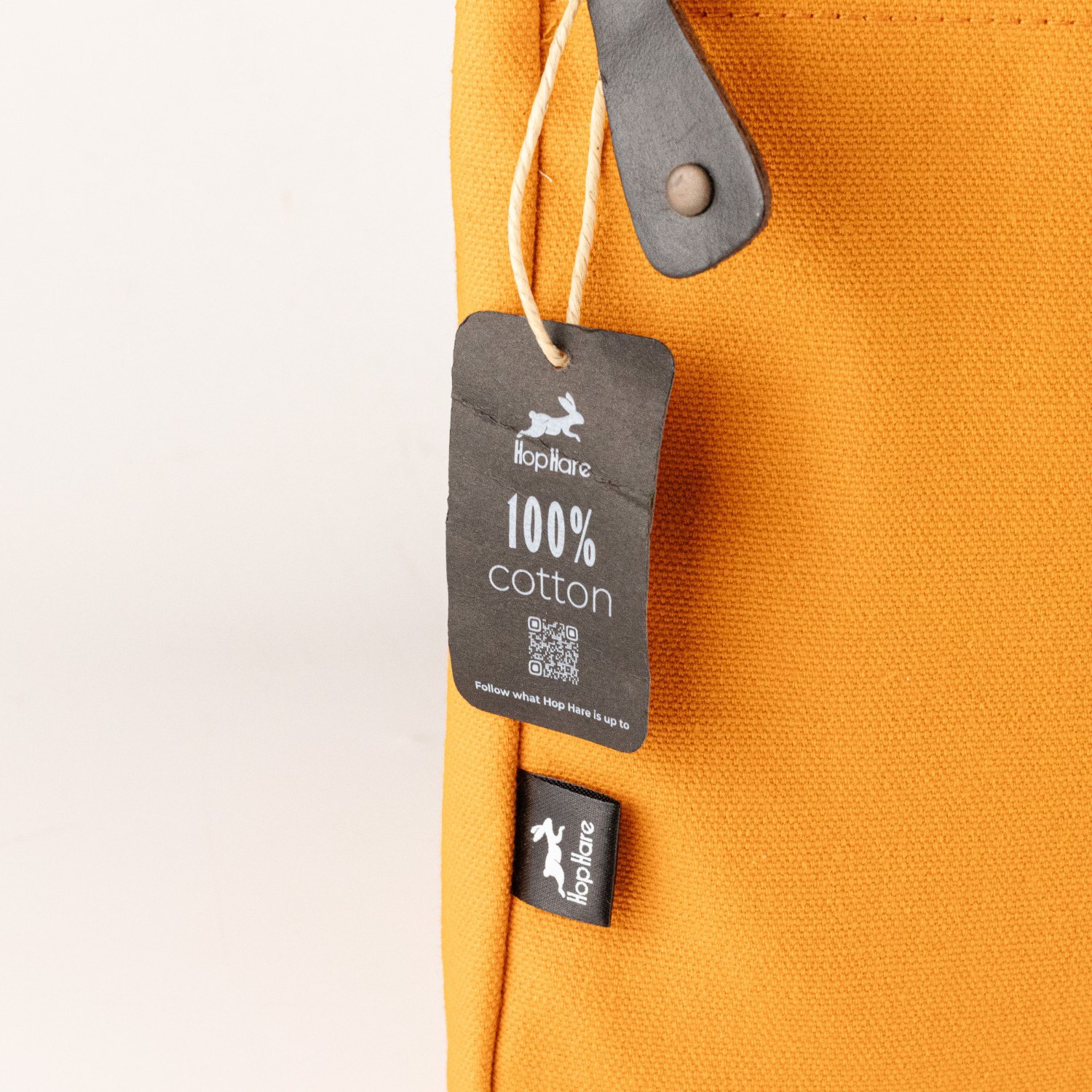 Hop Hare Orange Canvas Large Laptop Pouch1