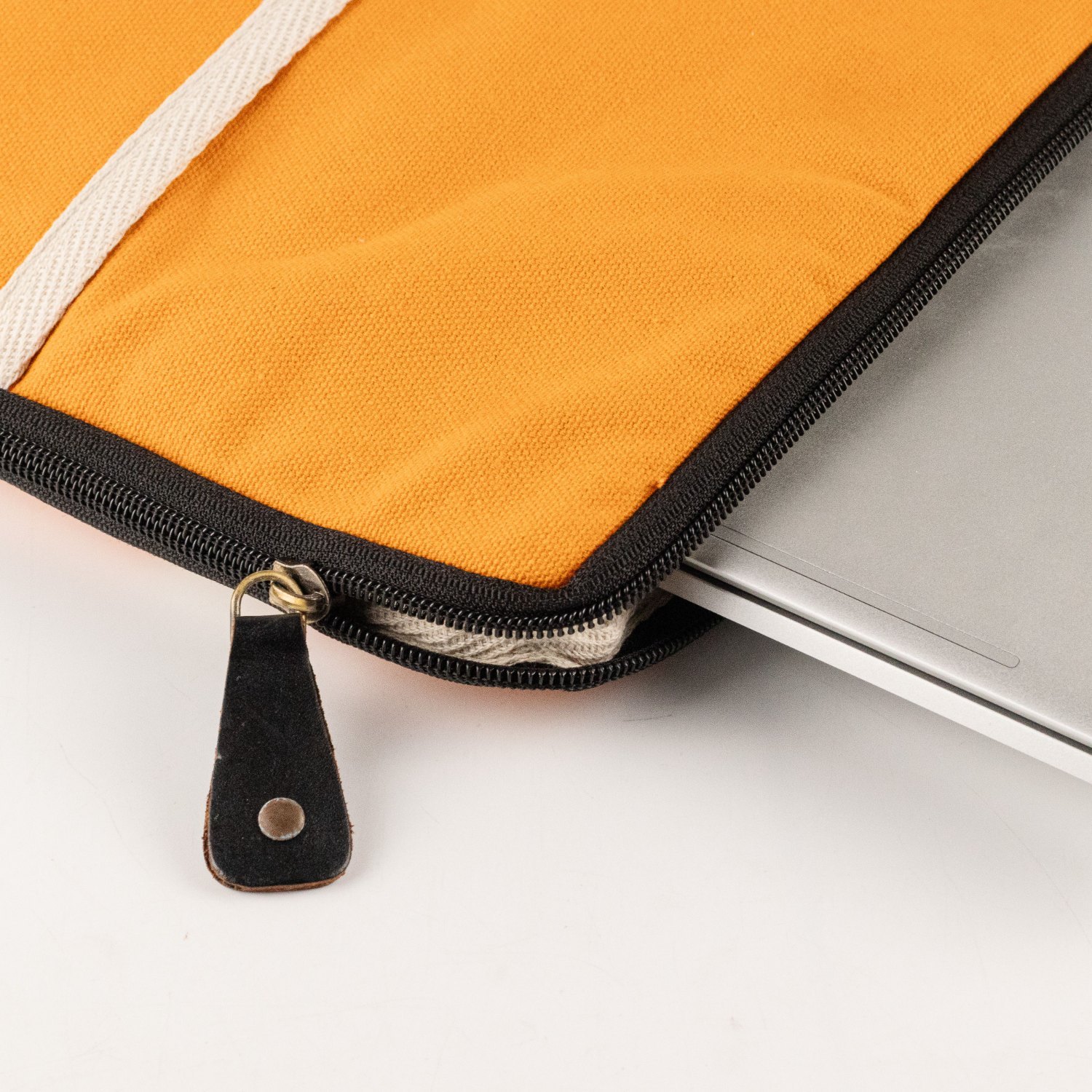 Hop Hare Orange Canvas Large Laptop Pouch7