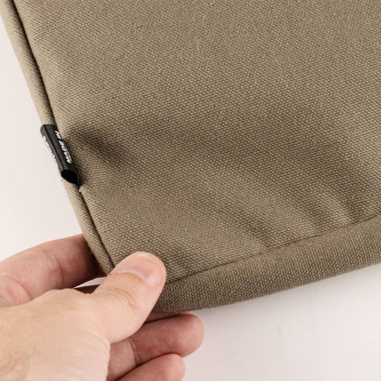 Hop Hare Olive Canvas Large Laptop Pouch4