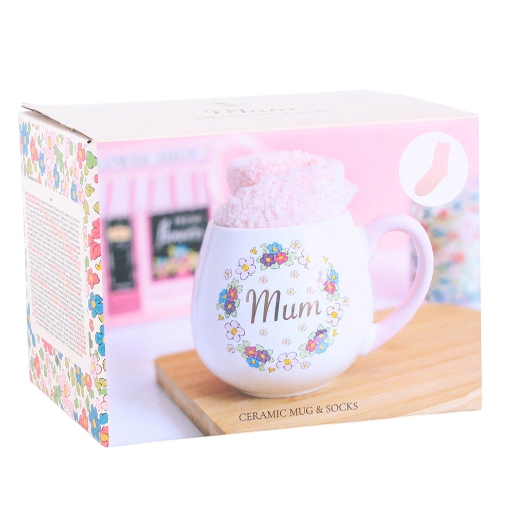 The Floral Edit 'Mum' Mug and Socks Gift Set4