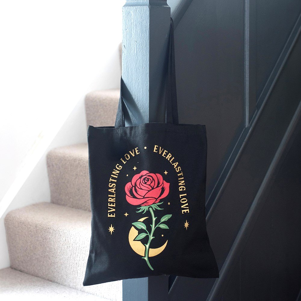 Everlasting Love Rose Tote Bag3