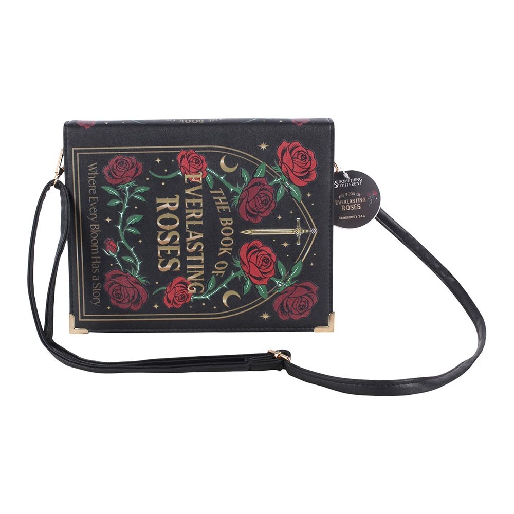 Gothic Rose Book-Shaped Crossbody Bag2