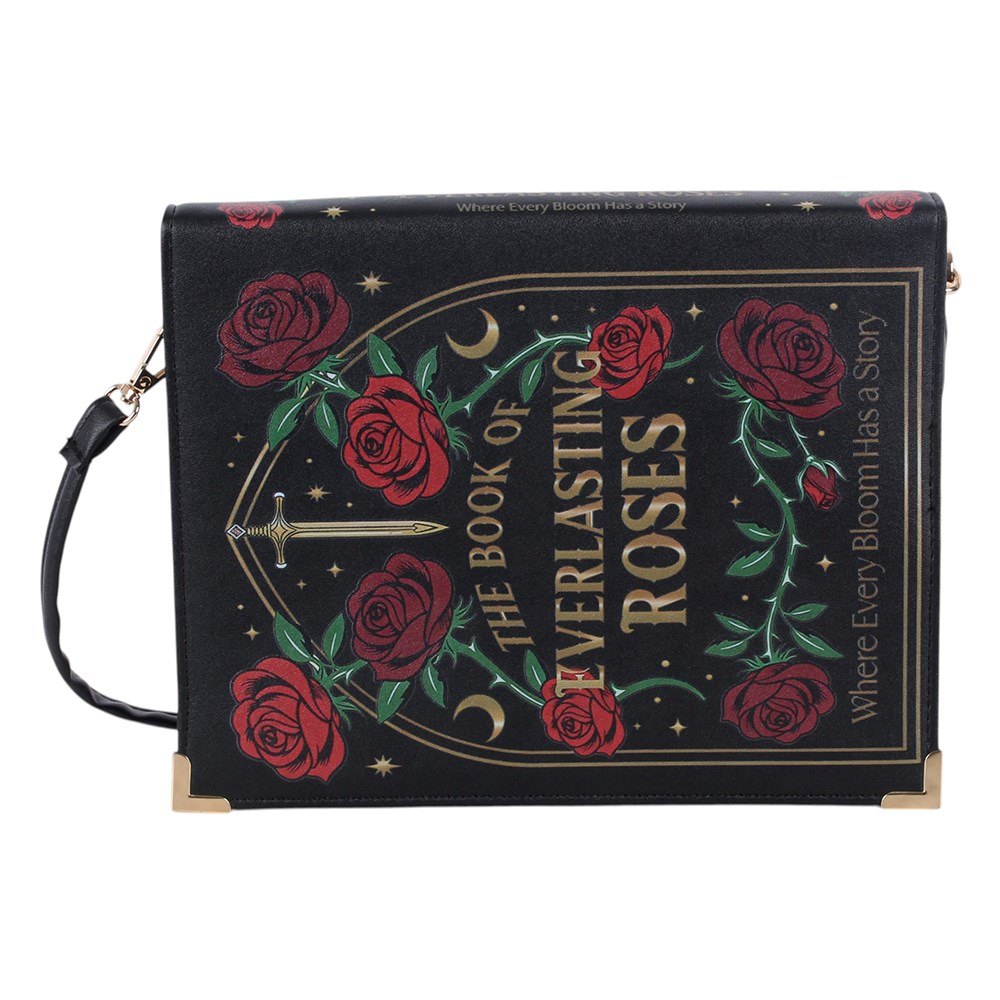 Gothic Rose Book-Shaped Crossbody Bag4