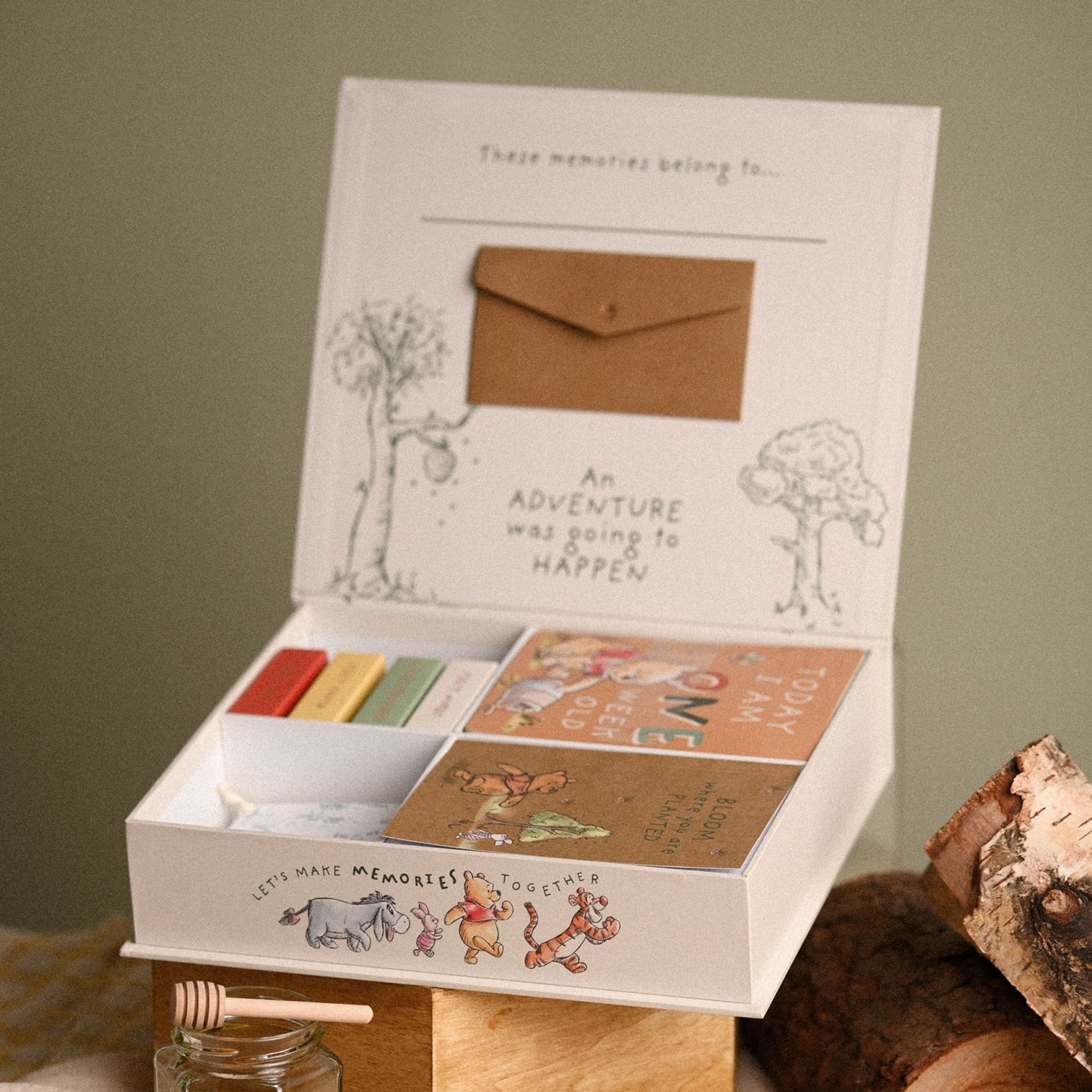 Disney Winnie the Pooh Keepsake Box with 12 Milestone Cards6