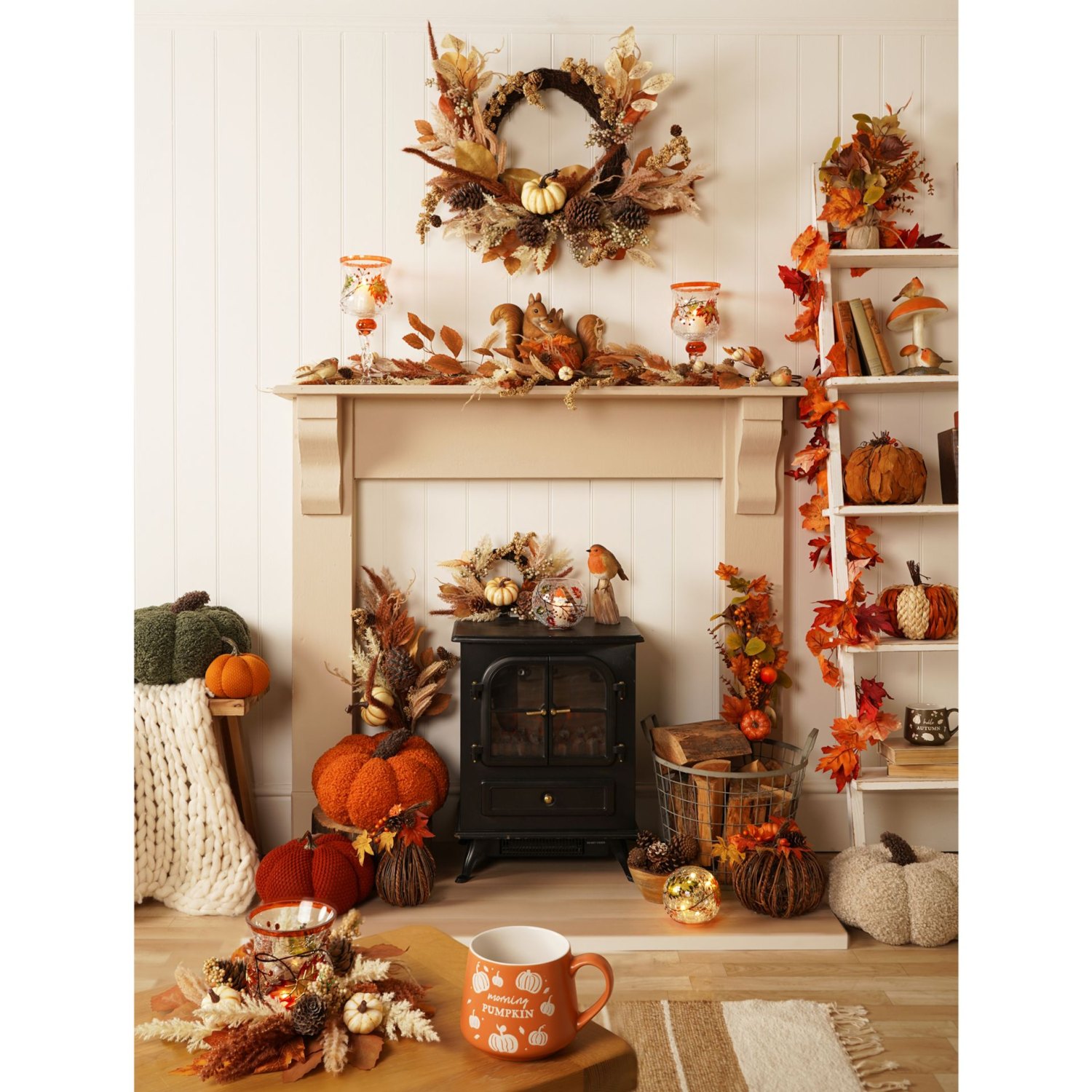 Country Living Large Autumn Potted Tree4