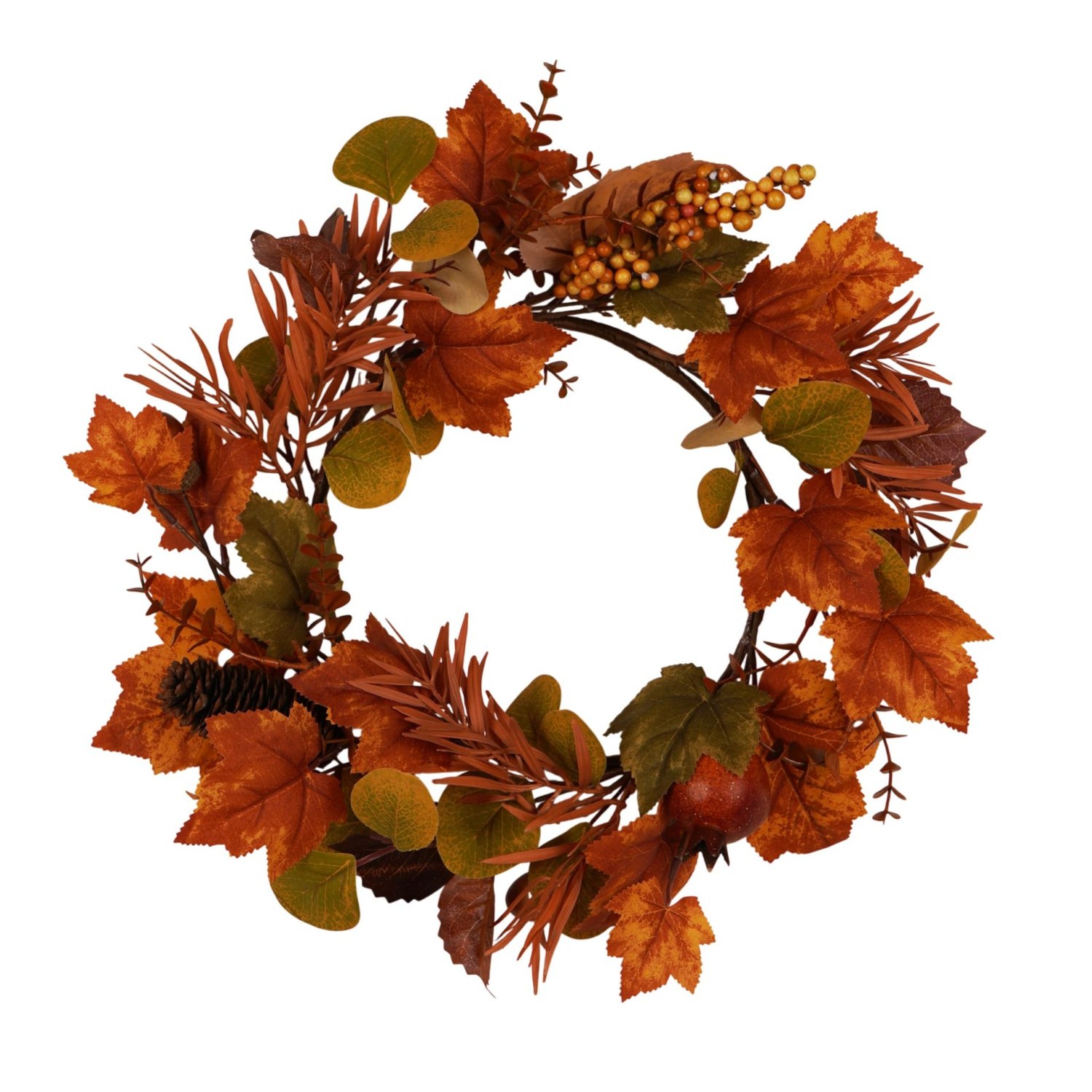 Country Living Autumn Leaf and Berry Wreath – 40cm