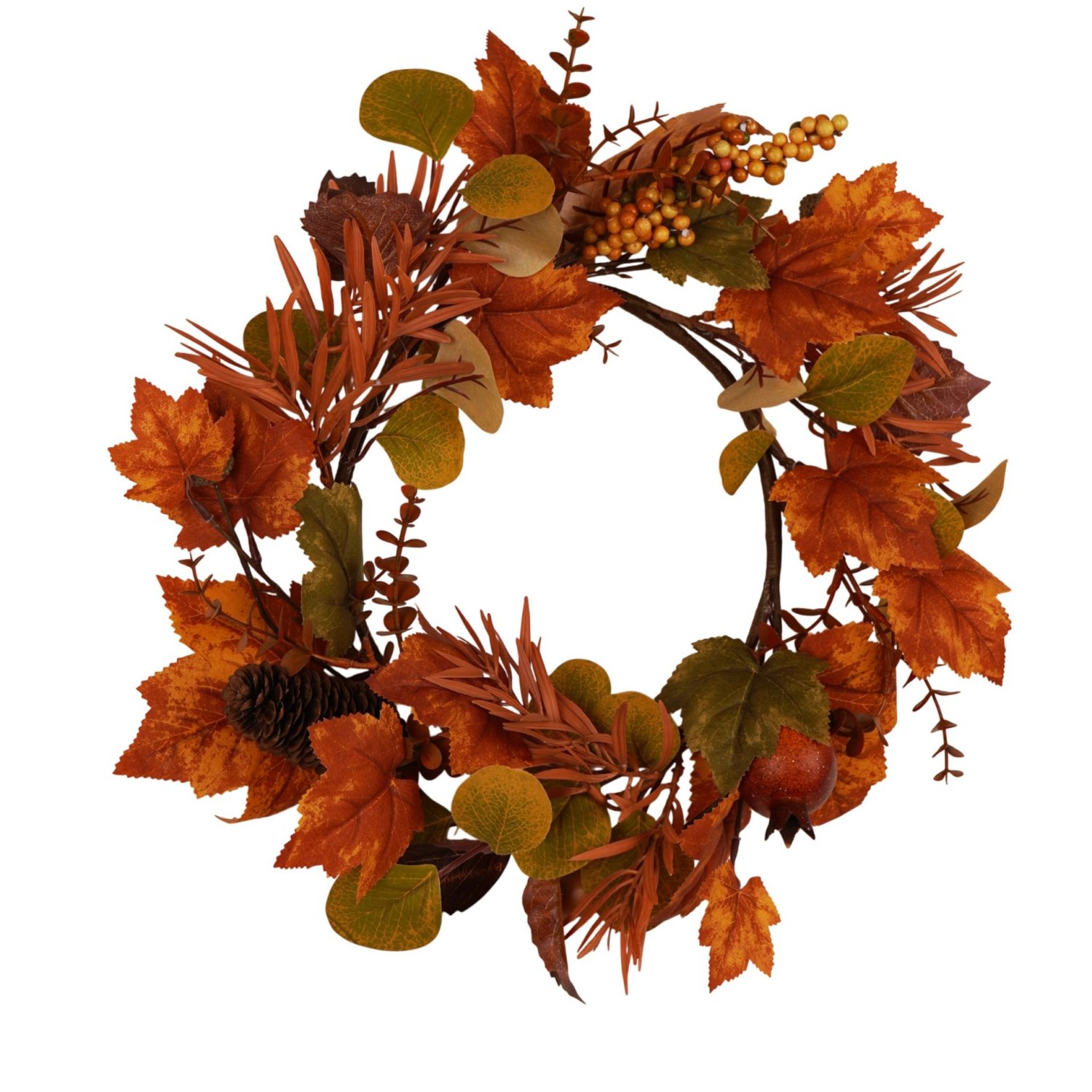 Country Living Autumn Leaf and Berry Wreath – 40cm2