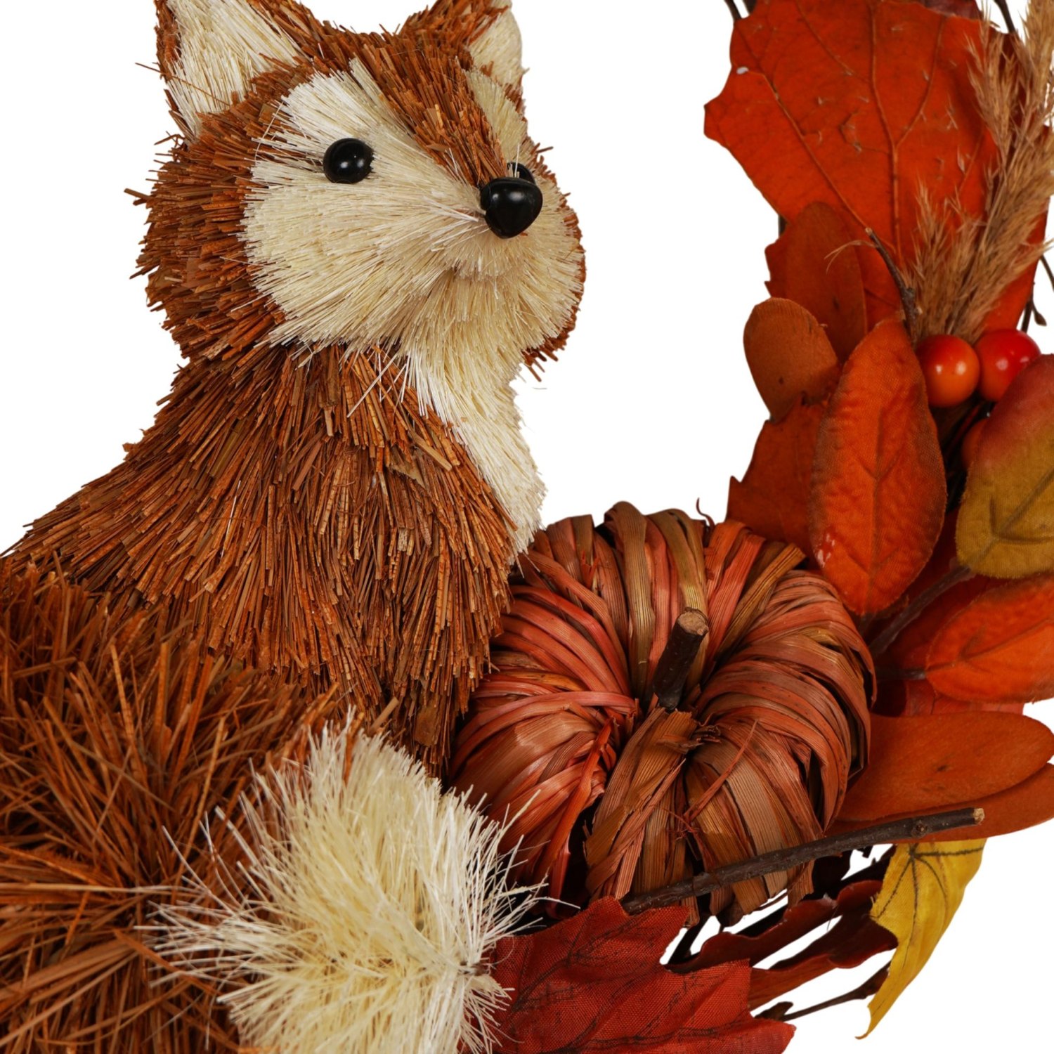 Country Living Rattan Fox Wreath1