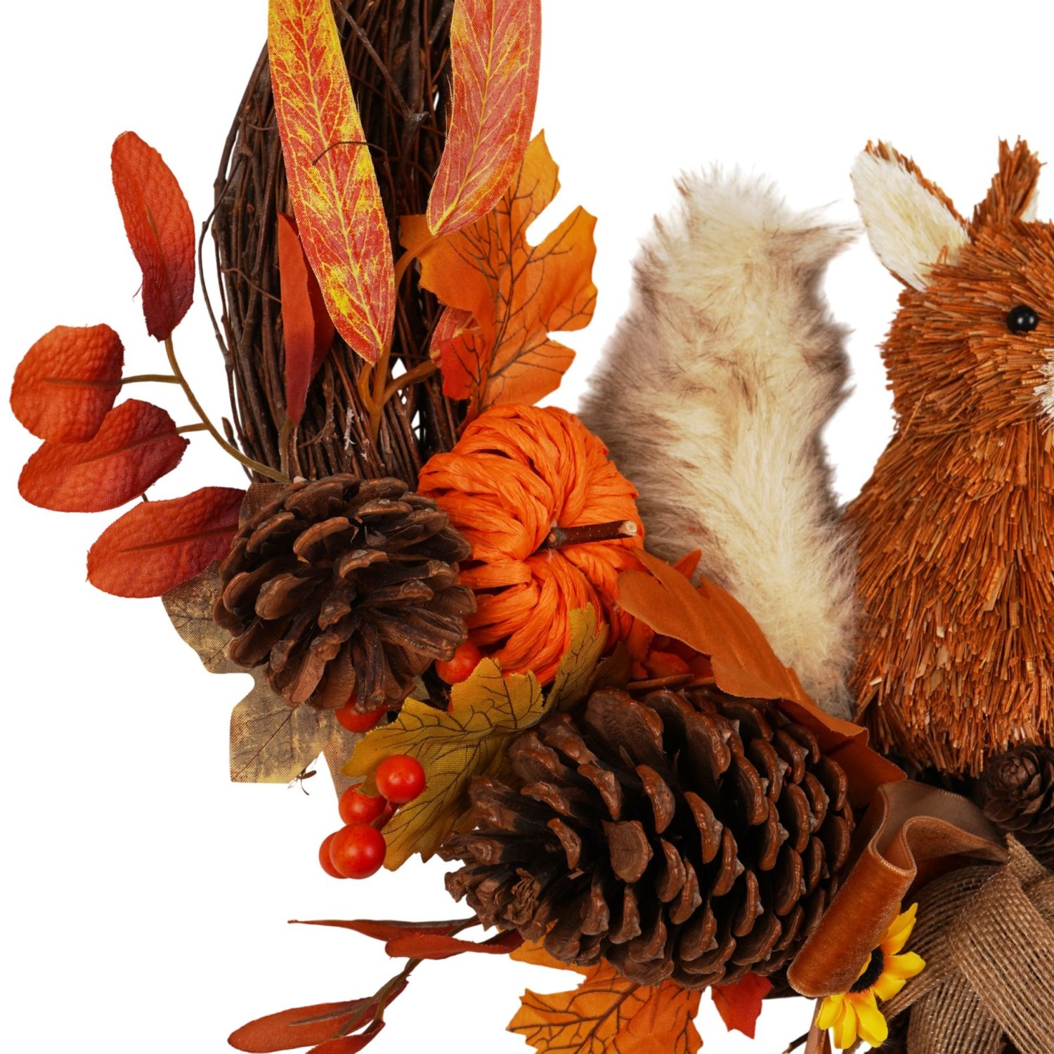 Country Living Rattan Squirrel Wreath1