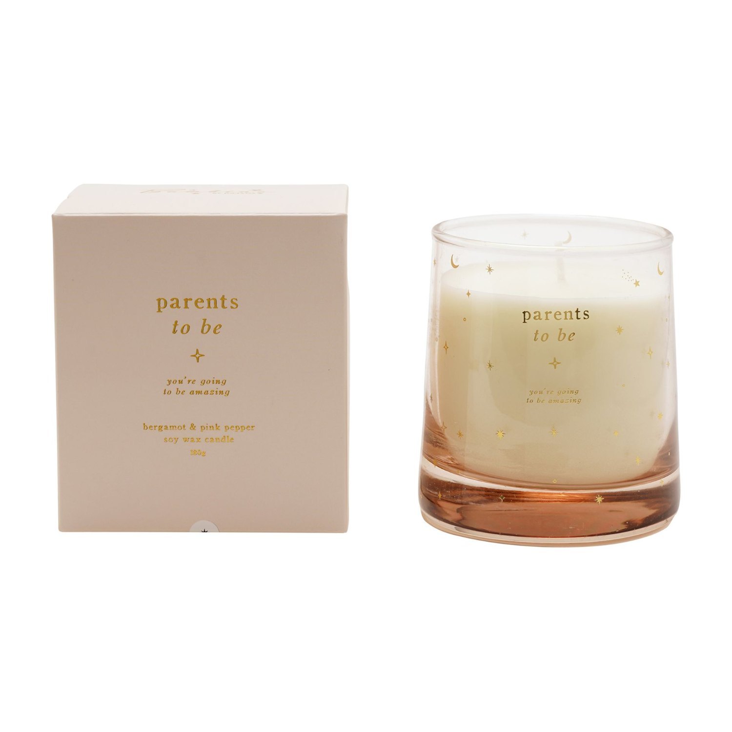 ‘Parents to Be’ Scented Soy Candle - Bergamot & Pink Pepper