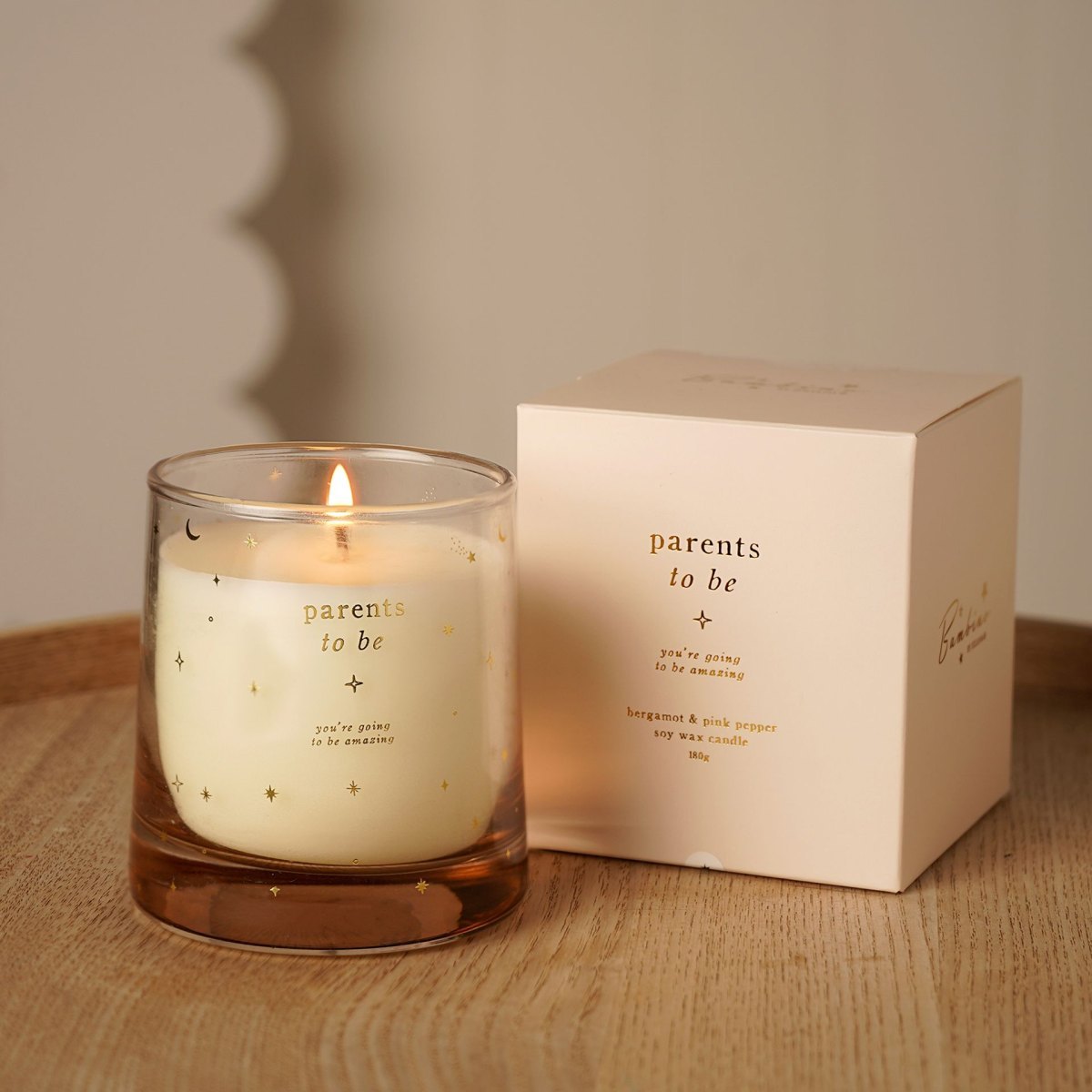 ‘Parents to Be’ Scented Soy Candle - Bergamot & Pink Pepper5