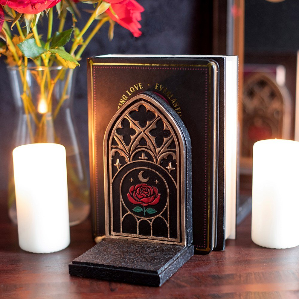 Gothic Rose Cathedral Arch Bookends – Pair3