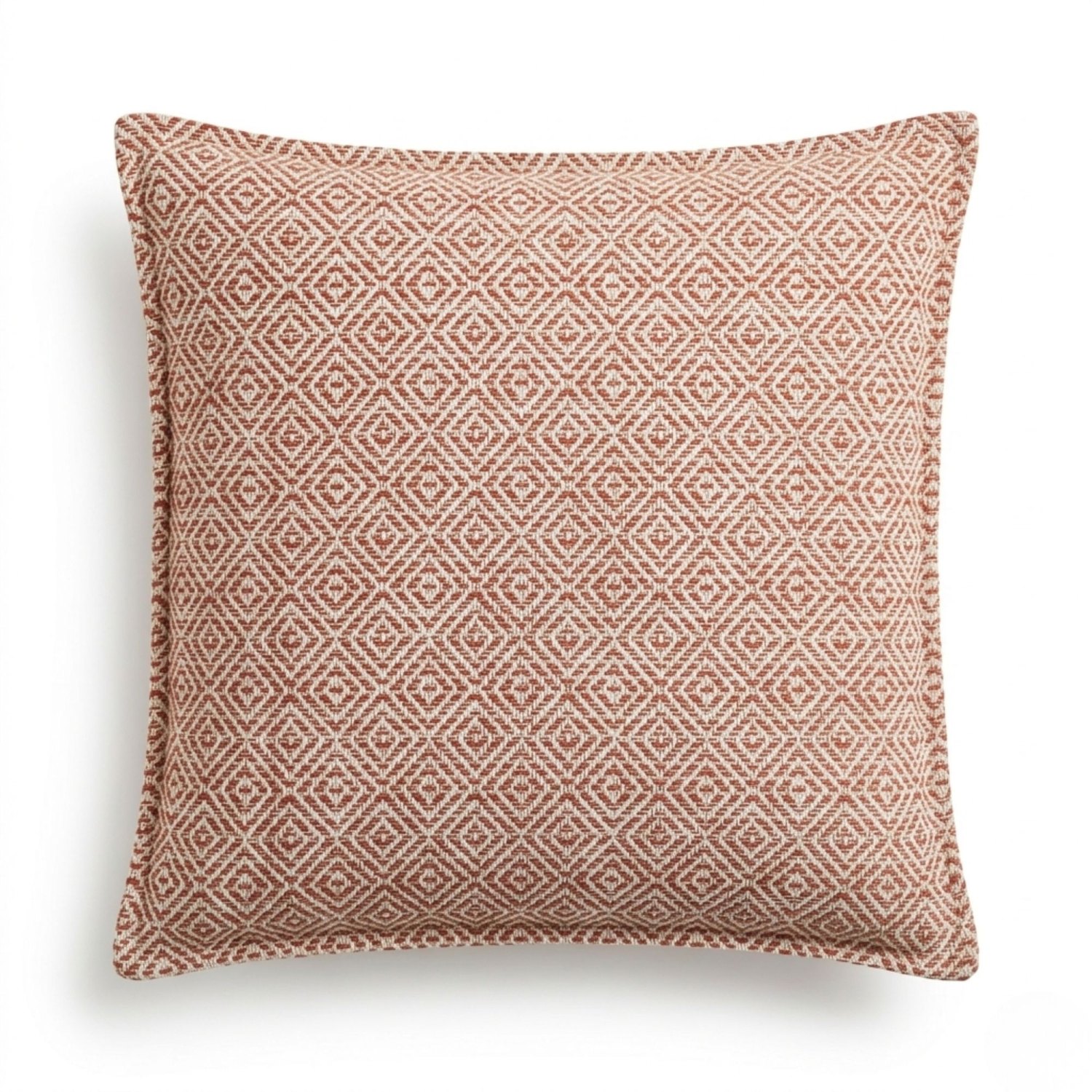 Classic Burgundy Squares Cushion Cover - 45x45cm