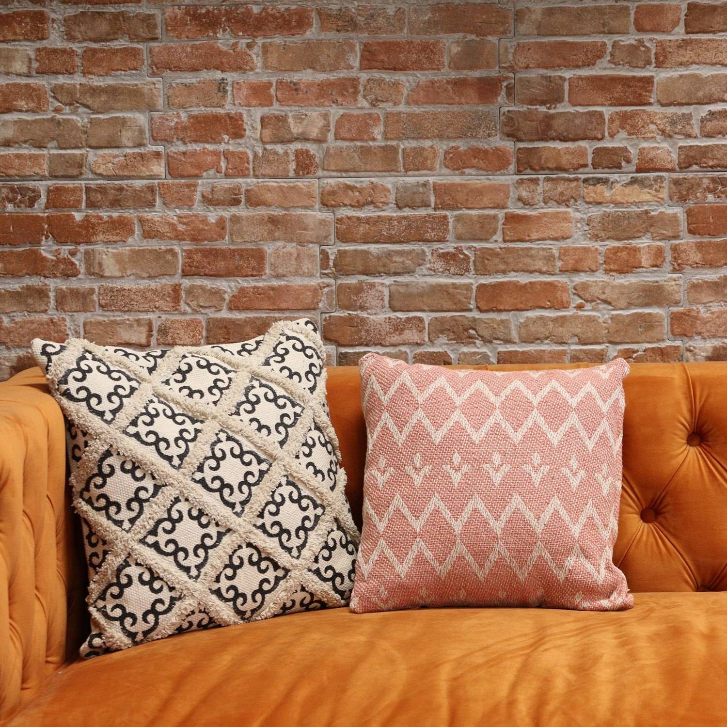 Classic Berber Design Cushion Cover - 45x45cm4