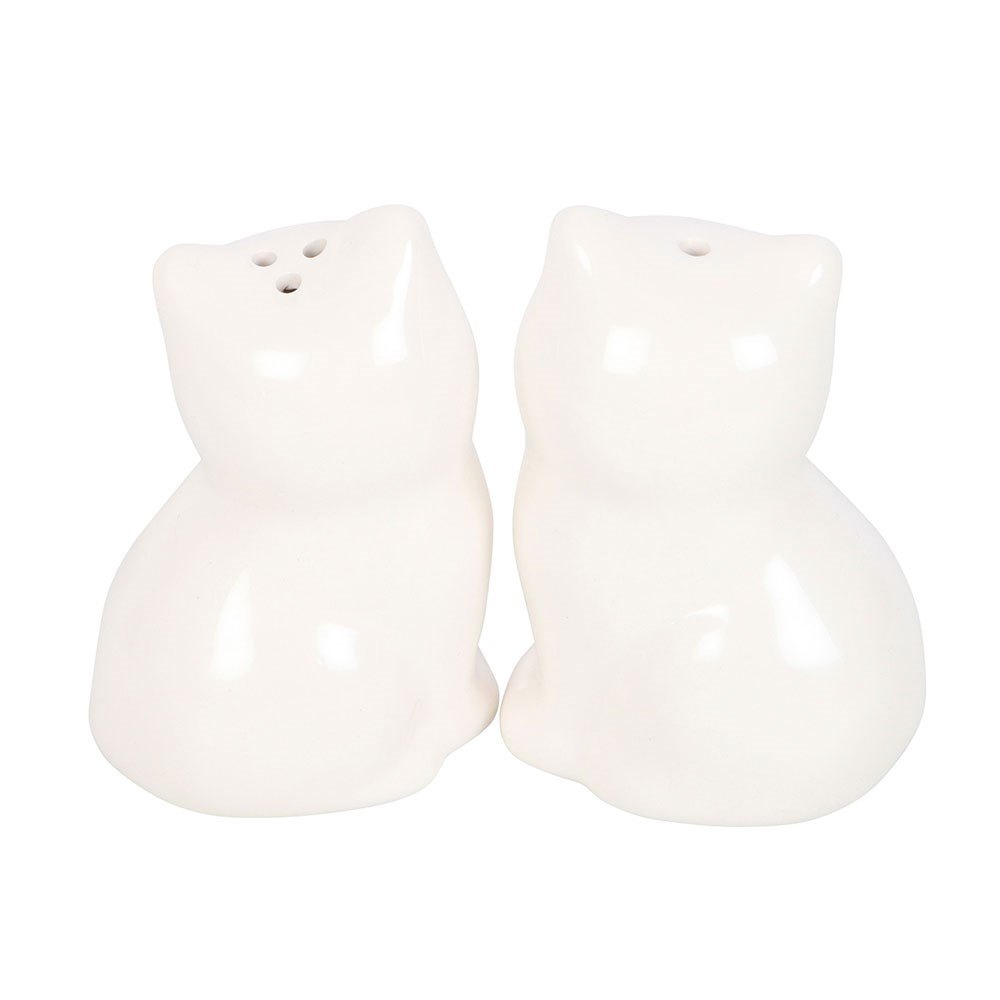 White Cat Ceramic Salt and Pepper Shaker Set2