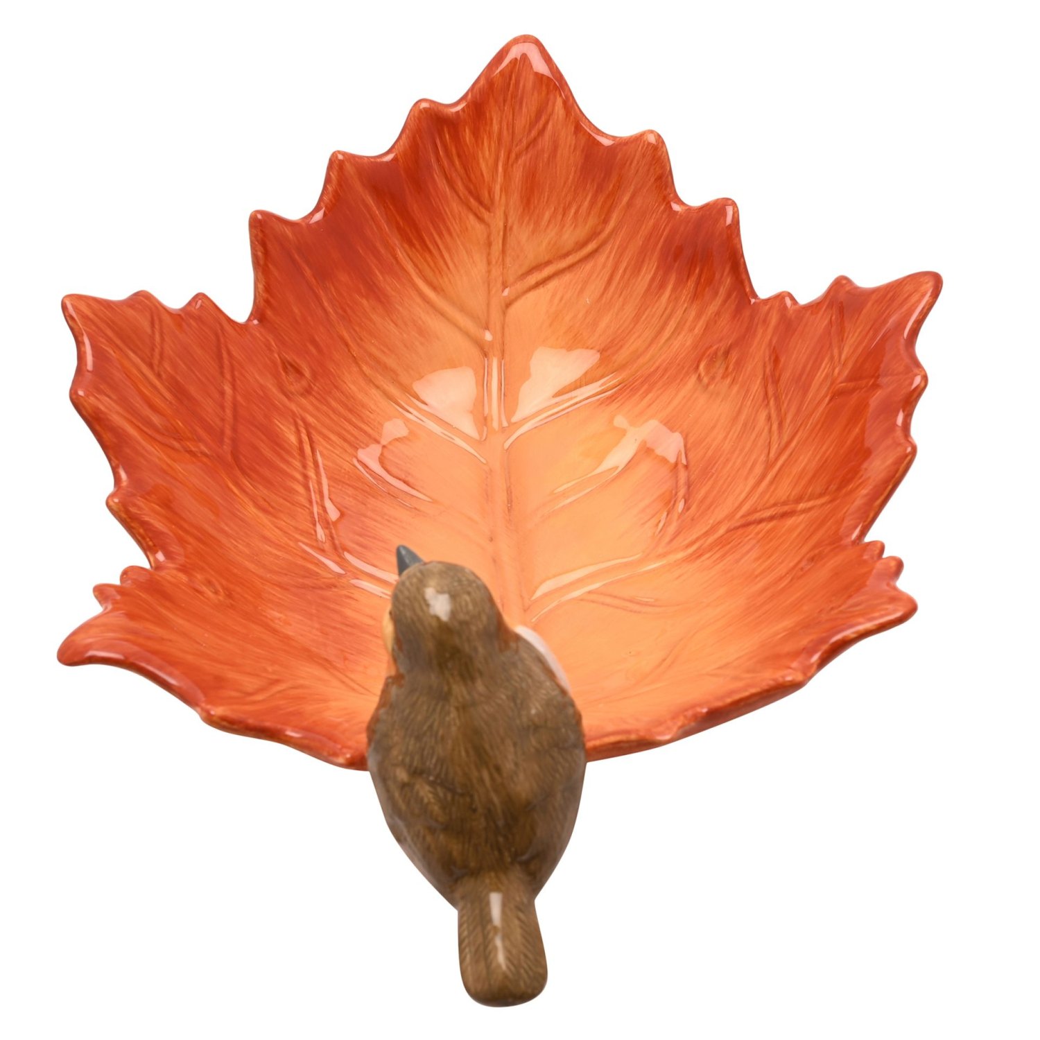 Country Living Robin on a Leaf Serving Bowl3
