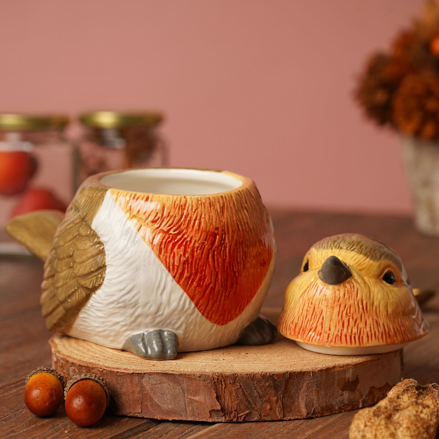 Country Living Robin Ceramic Storage Jar7