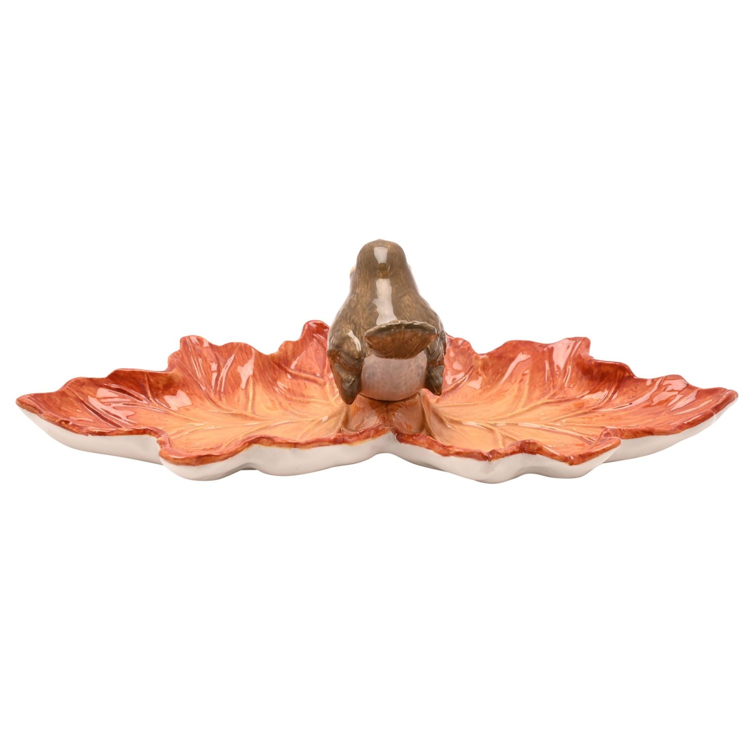 Country Living Robin on a Leaf Trinket Dish4