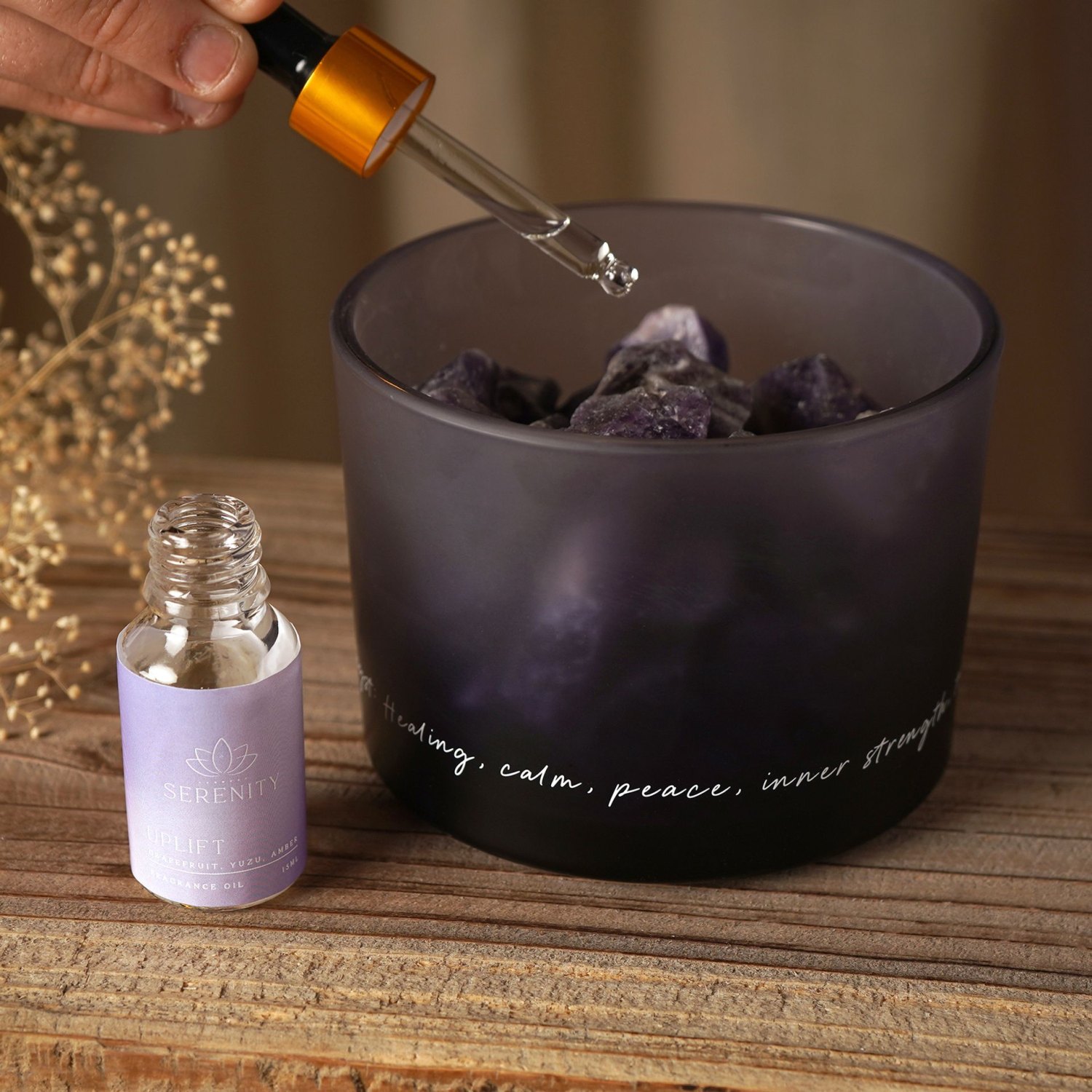 Serenity Amethyst Diffuser and Oil Set – Grapefruit, Yuzu & Amber5