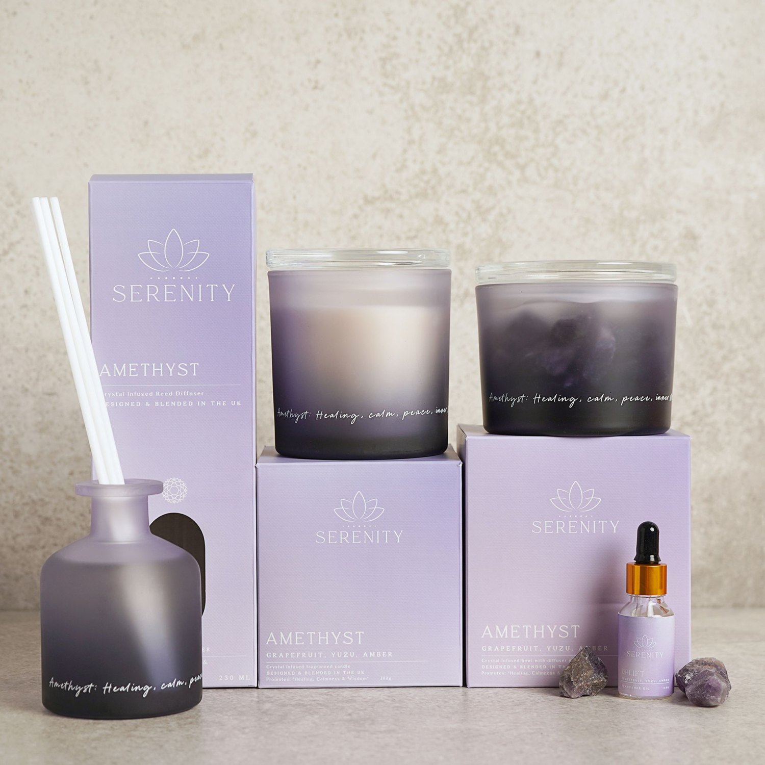 Serenity Amethyst Diffuser and Oil Set – Grapefruit, Yuzu & Amber7