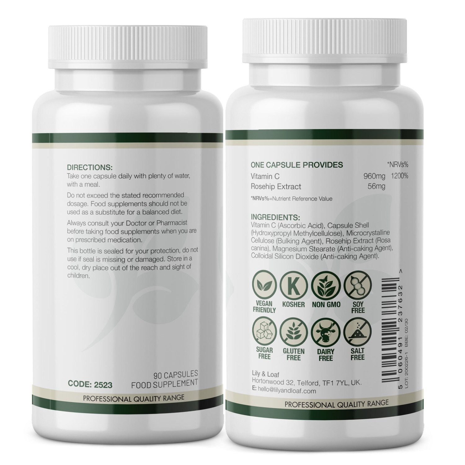 Lily & Loaf Vitamin C High Strength 1000mg – 90-Day Supply4