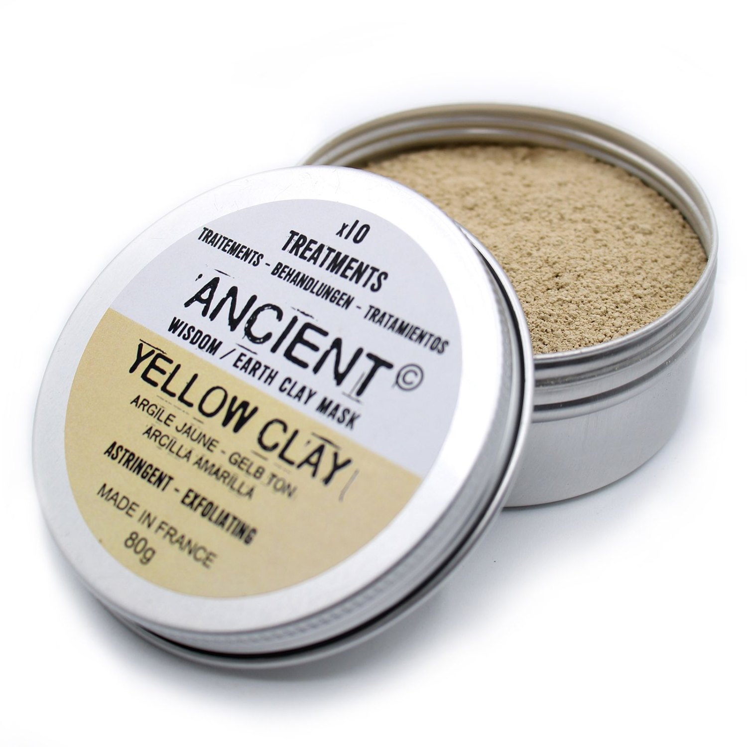 Ancient Wisdom Yellow Clay Face Mask – 80g