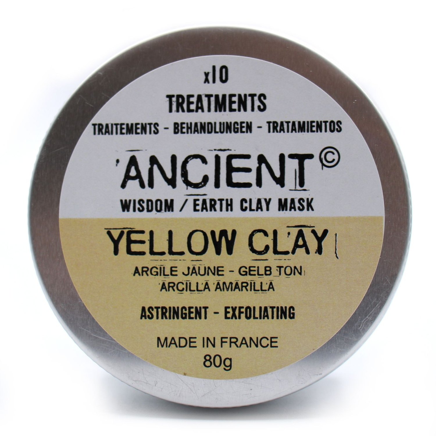 Ancient Wisdom Yellow Clay Face Mask – 80g1