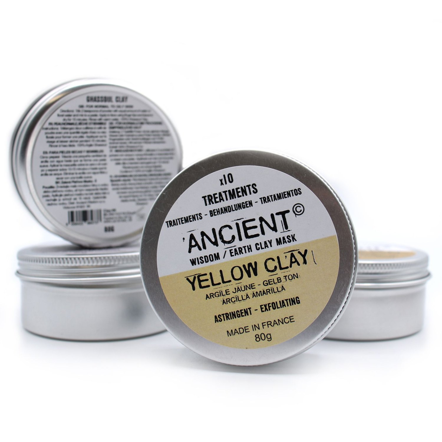 Ancient Wisdom Yellow Clay Face Mask – 80g3