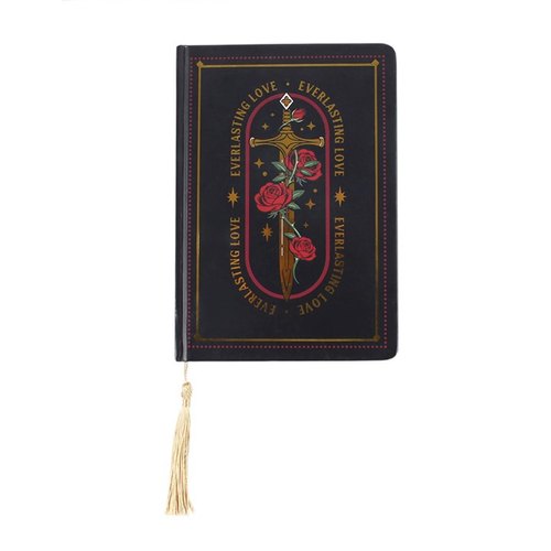Everlasting Love Rose and Sword A5 Notebook