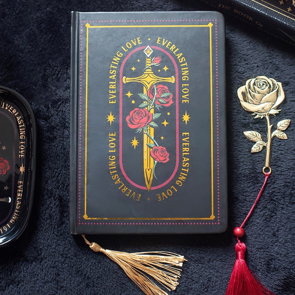 Everlasting Love Rose and Sword A5 Notebook4