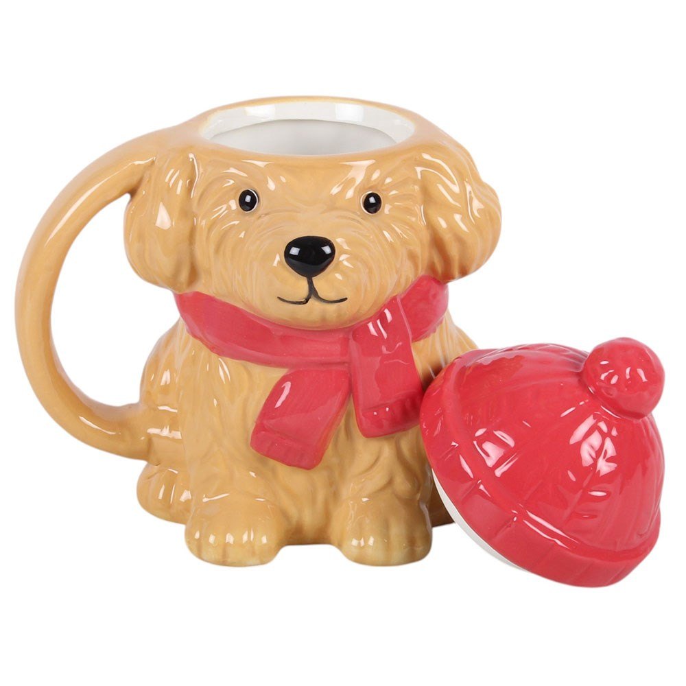 Winter Puppy Lidded Mug (480ml)1